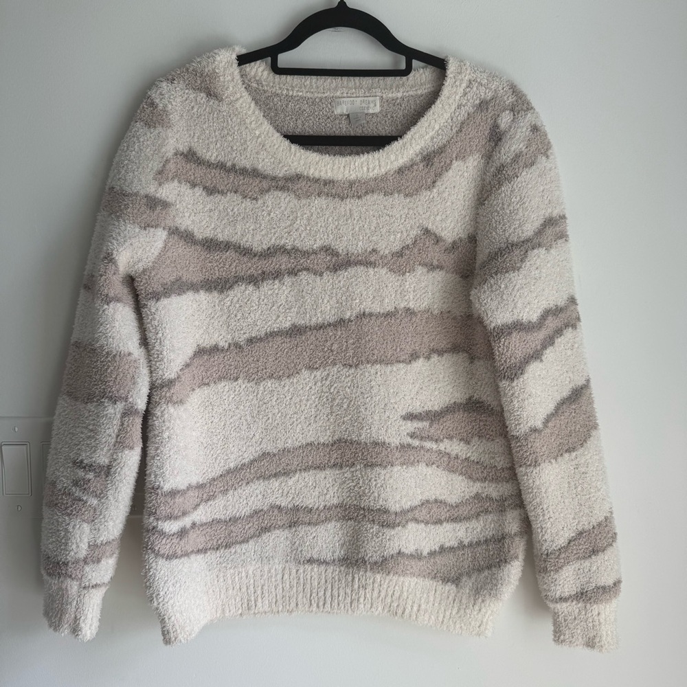 Barefoot Dreams CozyChic Women's S
Seaside Crewneck Pullover Zebra Print
Sweater - Picture 2 of 10